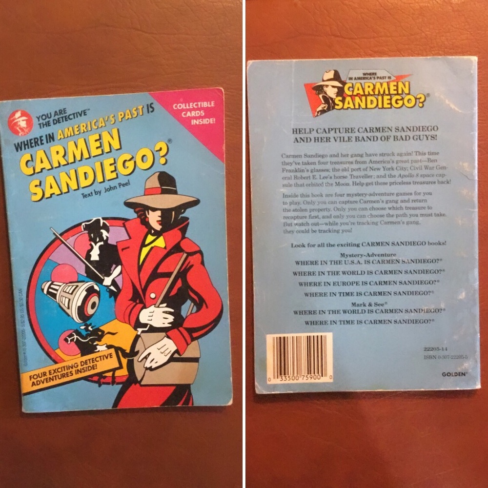 Where in America’s past is Carmen Sandiego Book